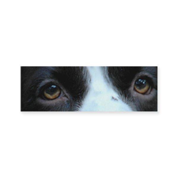 Bookmark or Profile card "The eyes know"