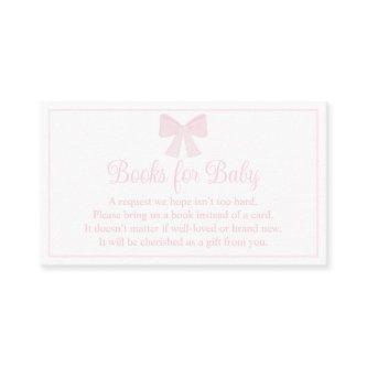 Books For Baby Pink Bow Preppy Baby Shower