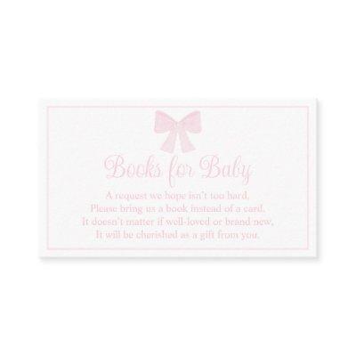 Books For Baby Pink Bow Preppy Baby Shower