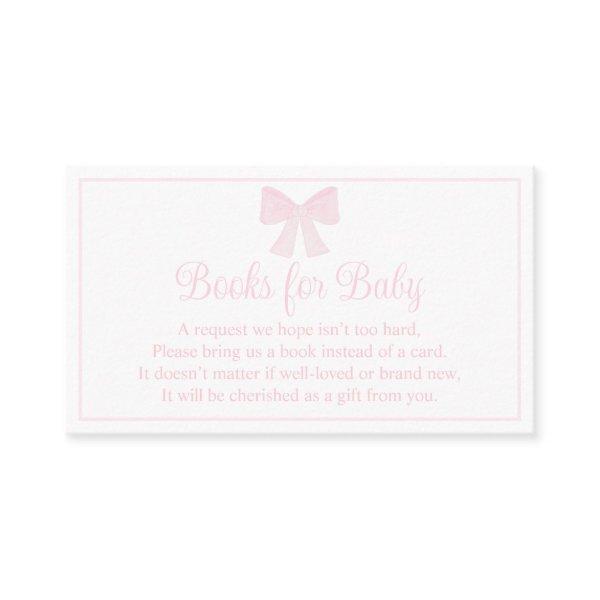 Books For Baby Pink Bow Preppy Baby Shower