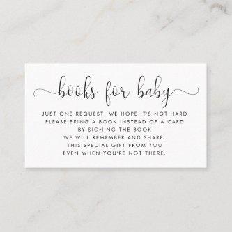 Books Request | Baby Shower Invitation Insert