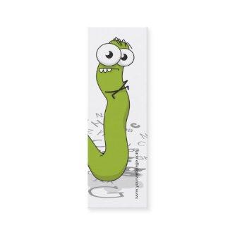Bookworm mini Bookmark Business Profile Template Mini