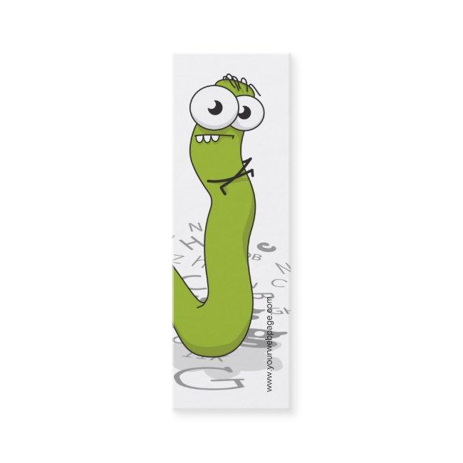 Bookworm mini Bookmark Business Profile Template Mini