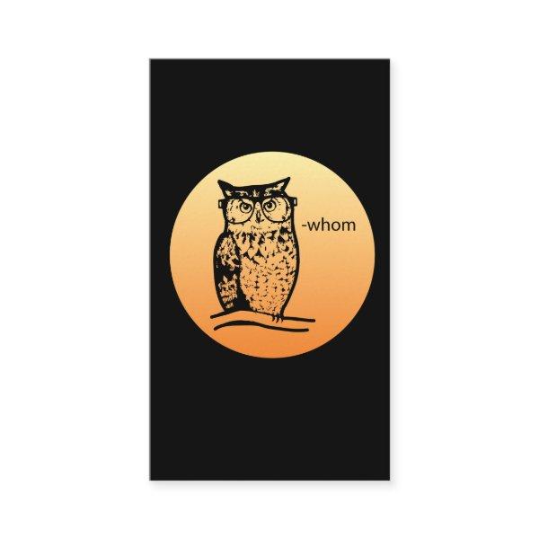 Bookworm Who Whom Grammar Owl