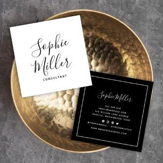 Border Calligraphy Social Media Editable Color Square