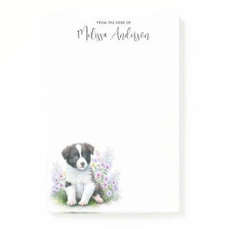 Border Collie Dog Lover Cute Puppy Personalized  Post-it Notes