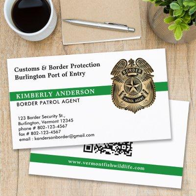 Border Patrol Military Police Game Warden QR Code