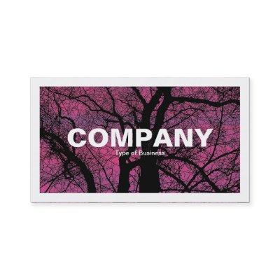 Bordered - Red Sky - Tree