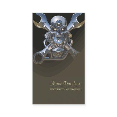 Born to be wild, Motorcycle wrench + skull