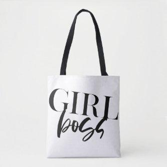 Boss Girl | Modern Black Text | Tote Bag