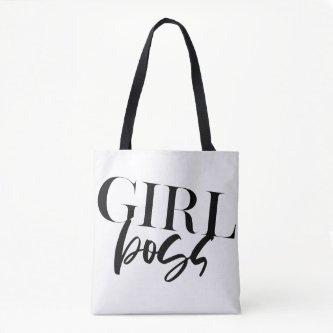 Boss Girl | Modern Black Text | Tote Bag