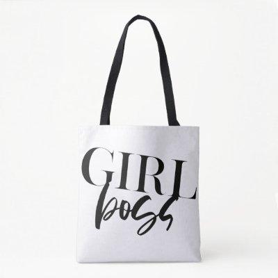 Boss Girl | Modern Black Text | Tote Bag