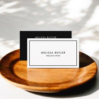Boss Luxury Minimalist Professional Black White