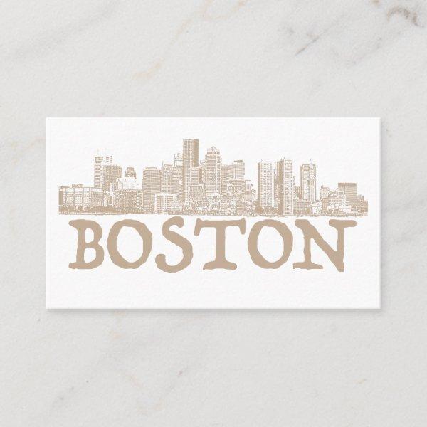 Boston City skyline