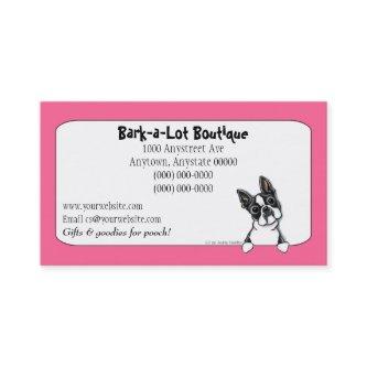 Boston Terrier Pet Industry Custom Border