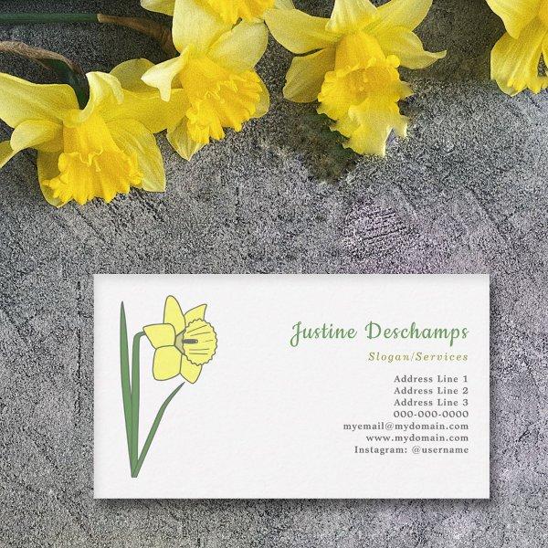 Botanical Daffodil Pastel Flower