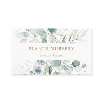 Botanical Gold and Green Plants Nursery