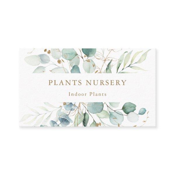 Botanical Gold and Green Plants Nursery