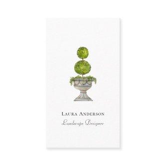 Botanical topiary in urn watercolor Landscaping