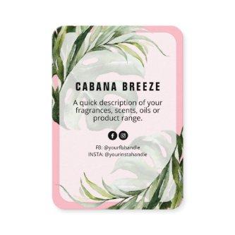 Botanical Tropical Pink Product Price List Card