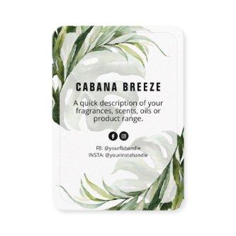 Botanical Tropical Product Price List Card