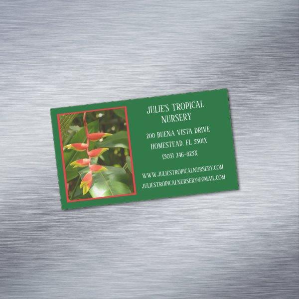 Botany Green Plant Nursery Tropical Plants   Magnet