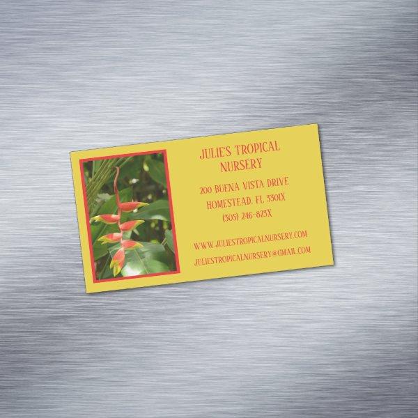Botany Green Plant Nursery Tropical Plants   Magnet