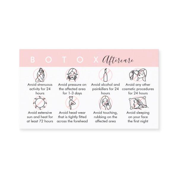 Botox Aftercare Instructions
