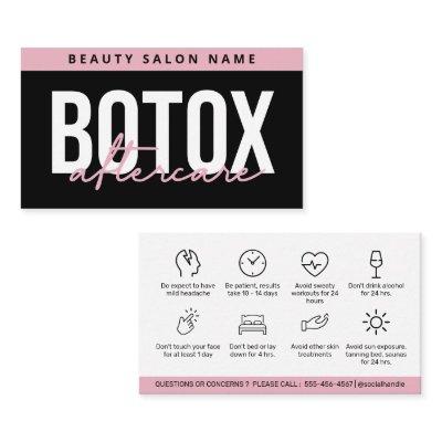 Botox Lip Filler instructions Editable Aftercare B