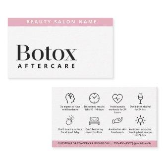 Botox Lip Filler instructions Editable Aftercare