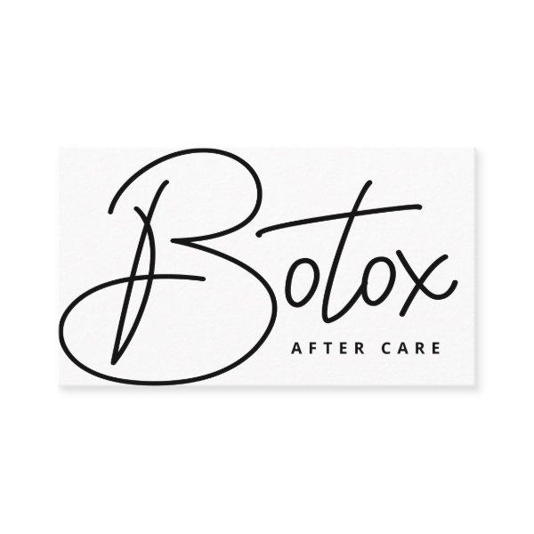 Botox Lip Filler instructions Editable Aftercare