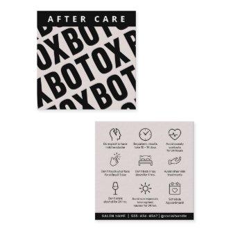 Botox Lip Filler instructions Editable Aftercare Square