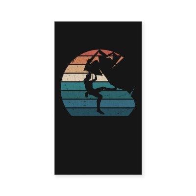 Bouldering Retro Mountain Rock Climbing