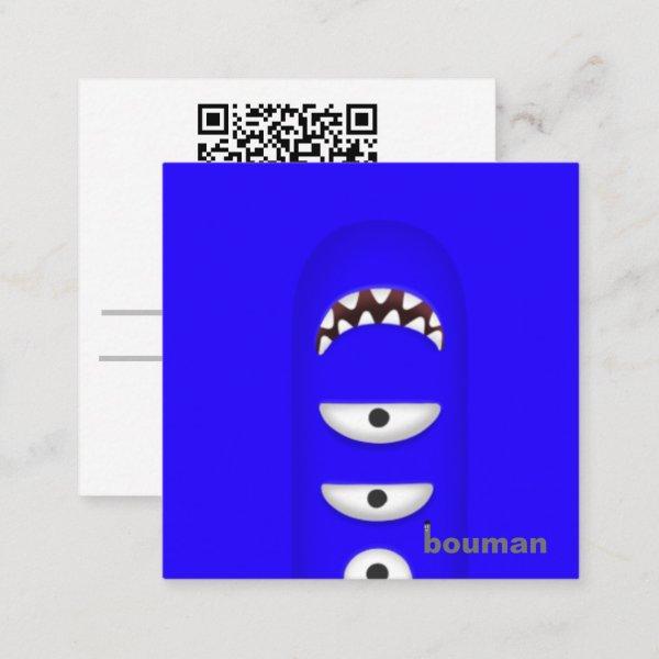 bouman371 1collar monster#4 Instagram スクエア名刺 Square