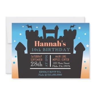 BOUNCE HOUSE CASTLE BIRTHDAY PARTY INFLATABLE Jump Invitation