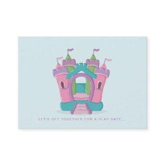 Bounce House Party Play Date Calling Cards