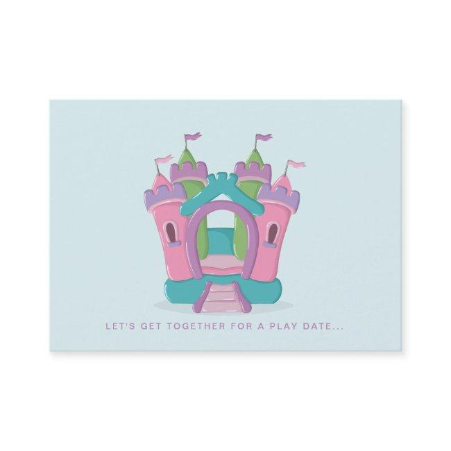 Bounce House Party Play Date Calling Cards