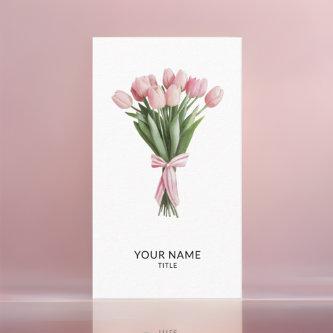 Bouquet of Pink Tulips Qr Code