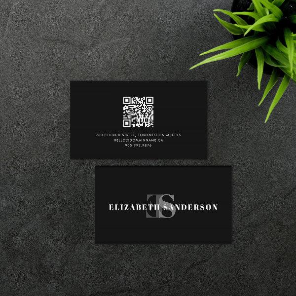 Boutique Retro Monogram QR Code