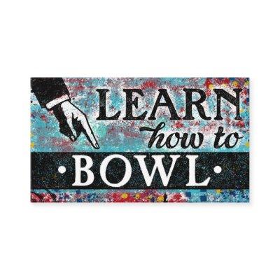 Bowling Lessons  - Blue Red