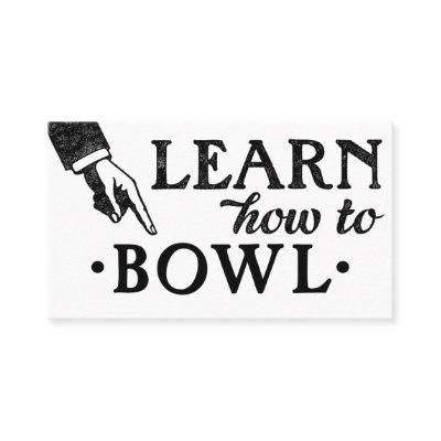 Bowling Lessons  - Cool Vintage