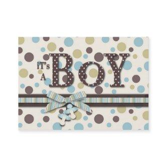 Boy Baby Shower Reminder Card