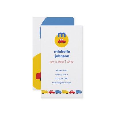 Boys' Toys Transports Car Fun Mom/Dad Calling Card