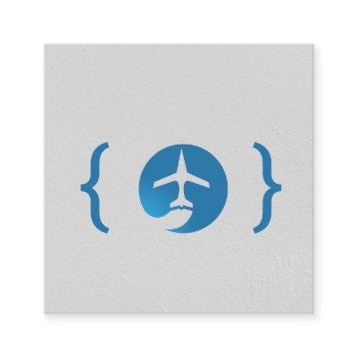 Brackets / Airplane Logo Square
