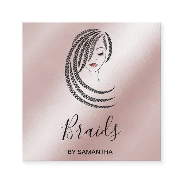 Braids Braided Hair Afro American Woman Business C Square