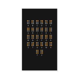 Braille Alphabet Blind Art