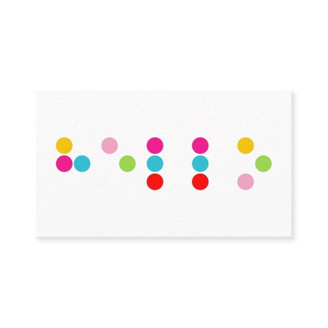 Braille blind language alphabet letters hello text