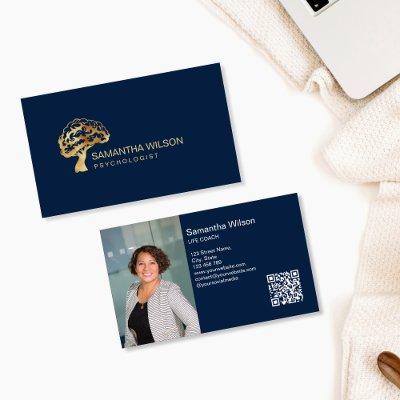 Brain Psychologist Therapist Psychiatrist QR Code
