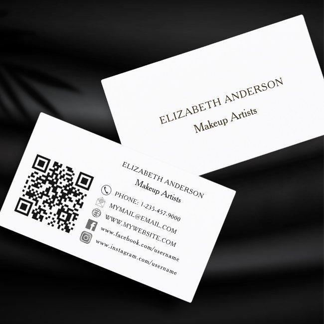 Brand color Qr code socal media premium
