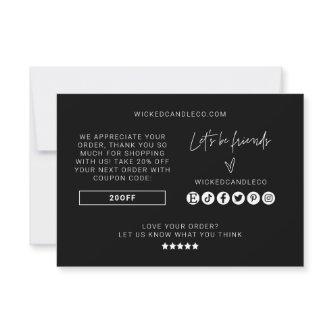 Branding Thank You Small Business Packing Card